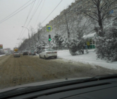 Снег и дороги Краснодара